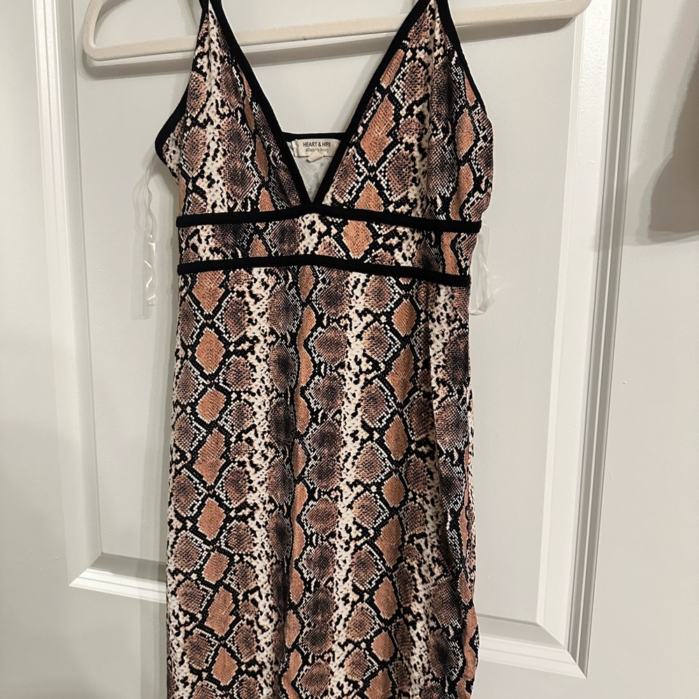 Snakeskin Print Dress